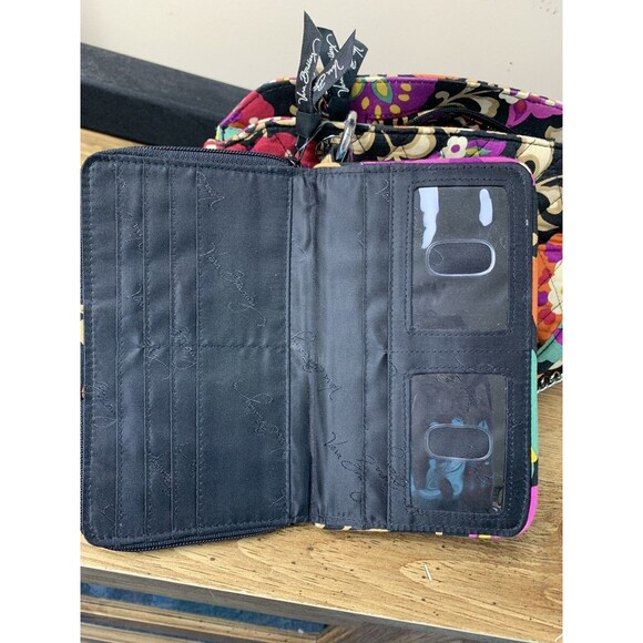 Vera Bradley Suzani Boho Floral Quilted Hand Shoulder Bag With Matching Wallet - Picture 3 of 16